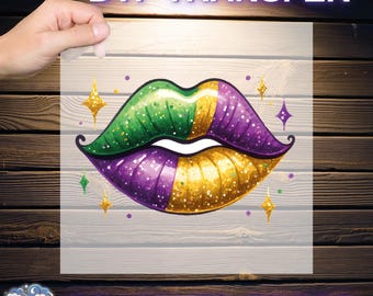 Mardi Gras Ready To Press, Mardi Gras Love DTF,  Love DTF Transfer, Mardi Gras Love  Dtf, Mardi Gras Kiss DTF