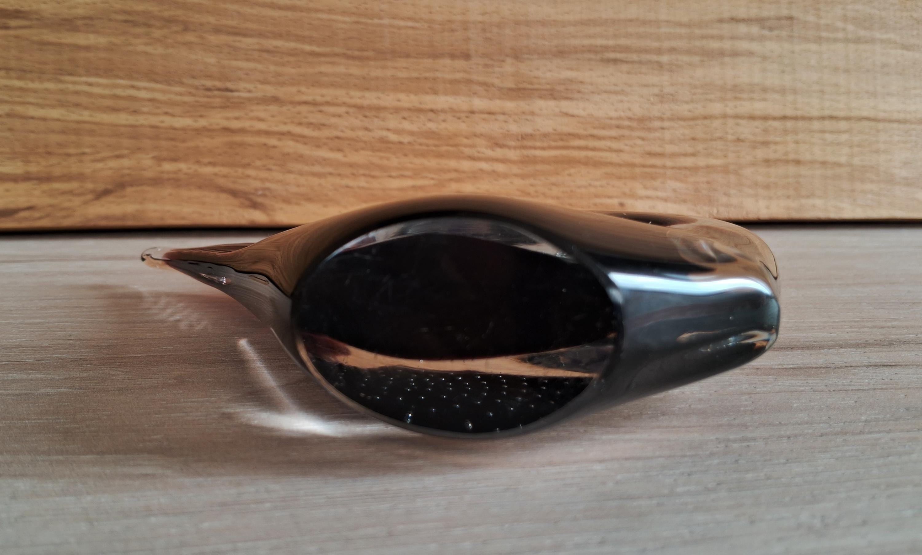 手吹きガラスの魚の置物: Konstglas FM Ronnebyスウェーデン