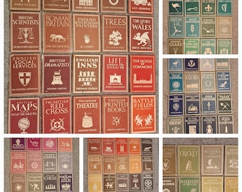 Vintage boekencollectie Groot-Brittannië in foto's: eerste edities, Britse geschiedenis jaren 40