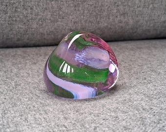 Vintage Caithness Pebble Paperweight: Handblown Scottish Glass
