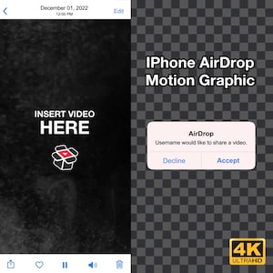 iPhone AirDrop Animation Template
