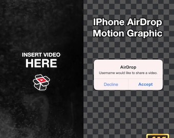 iPhone AirDrop Animation Template