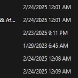 May include: A screenshot of a file explorer window showing a list of files and folders. The files and folders are organized by name, date modified, type, and size. The files include a YouTube Shorts Template, a tutorial for Adobe Premiere Pro, and a tutorial for After Effects. The folders include Footage and Essential Graphics (Adobe Premiere & After Effects).