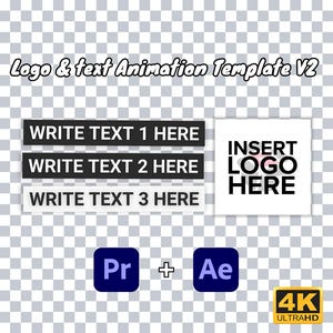 Right-Aligned Logo & Text Animation Template