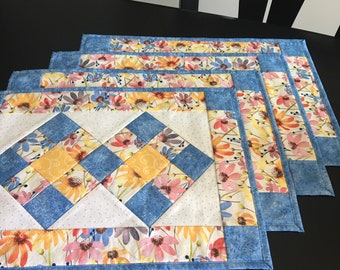 Manteles individuales con margaritas de verano