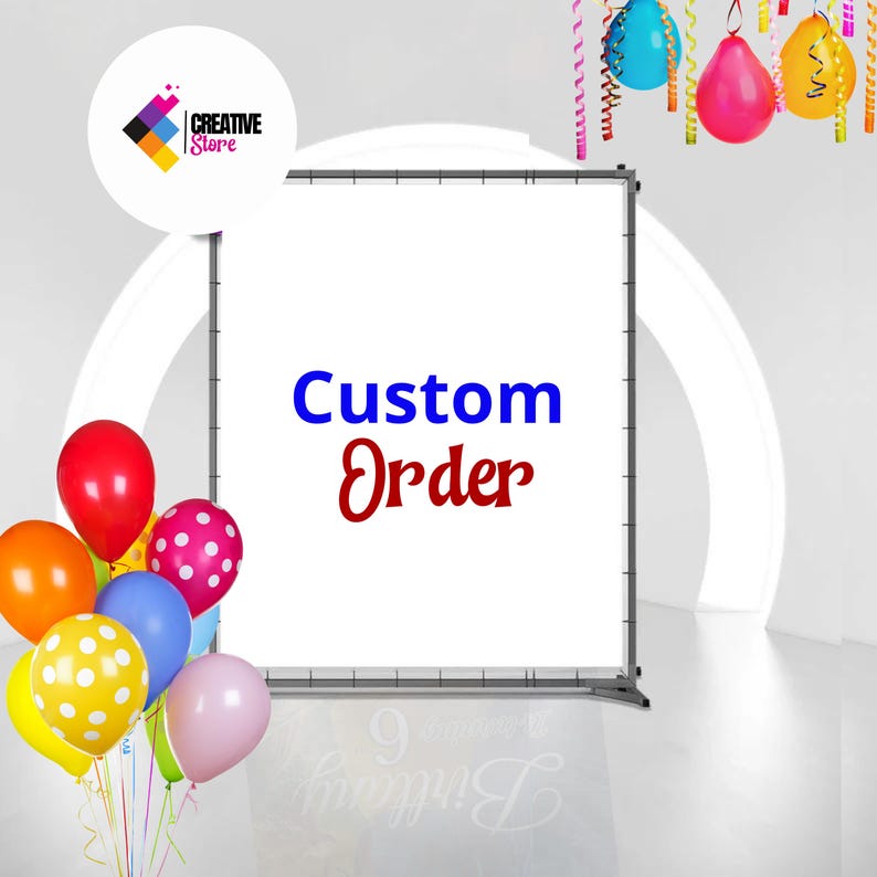 Custom Backdrop Sign Design for All Occasions | Custom Sign A La Carte ...