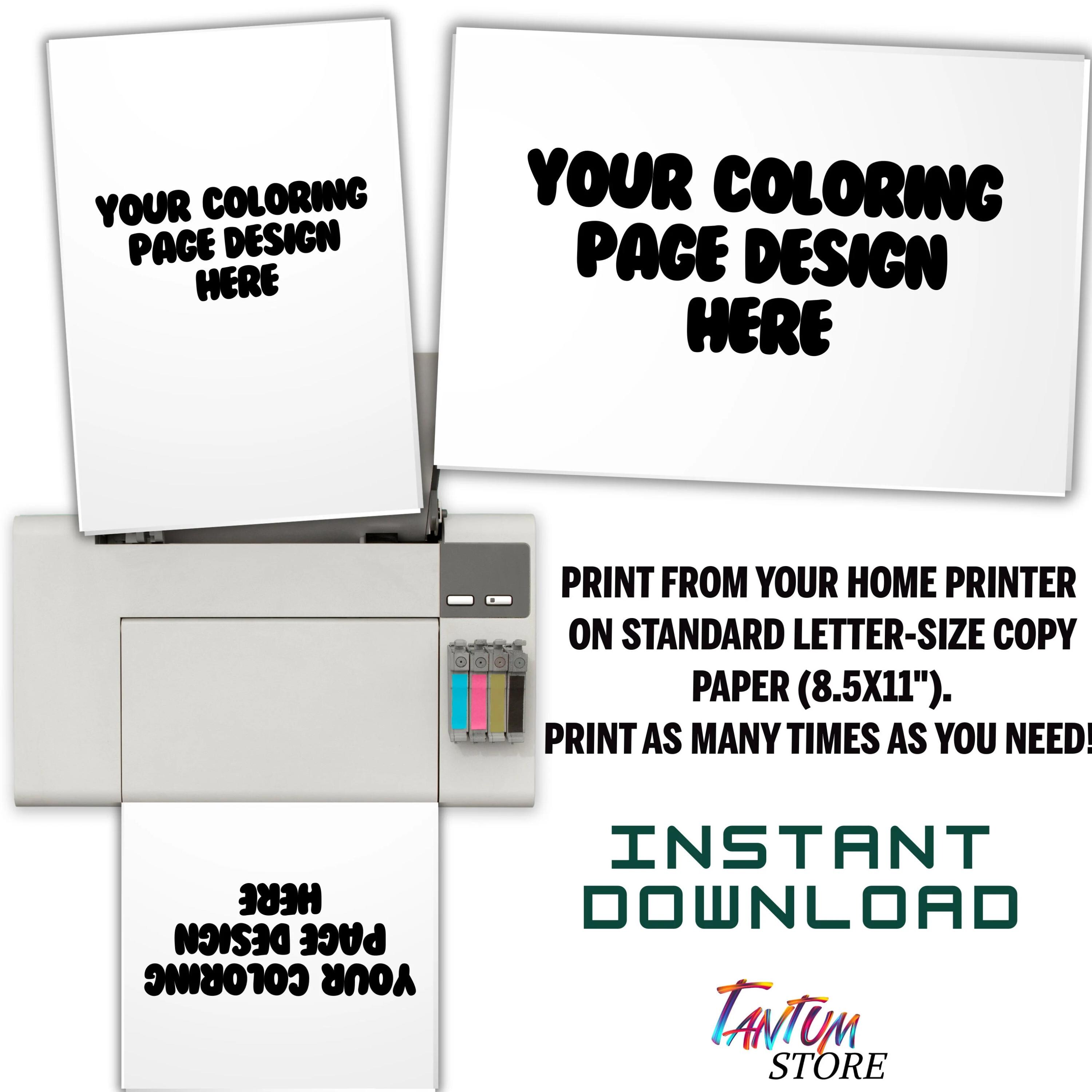 Customized Coloring Page | Themed Activity Tablecloth | Made-to-order ...