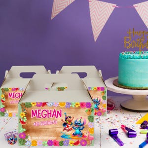 Lilo en Stitch Gable Box, Lilo en Stitch Party, Lilo en Stitch Party Pack, Strandfeest Uitnodiging, Verjaardagsfeestje, Digitale Gable Box LS05