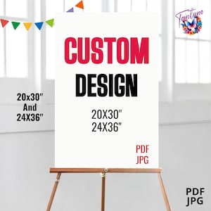 Custom Welcome Sign design for all occasions | Custom Sign A la carte | Welcome sign for Weeding | Sign for Birthday | DIGITAL FILE C32