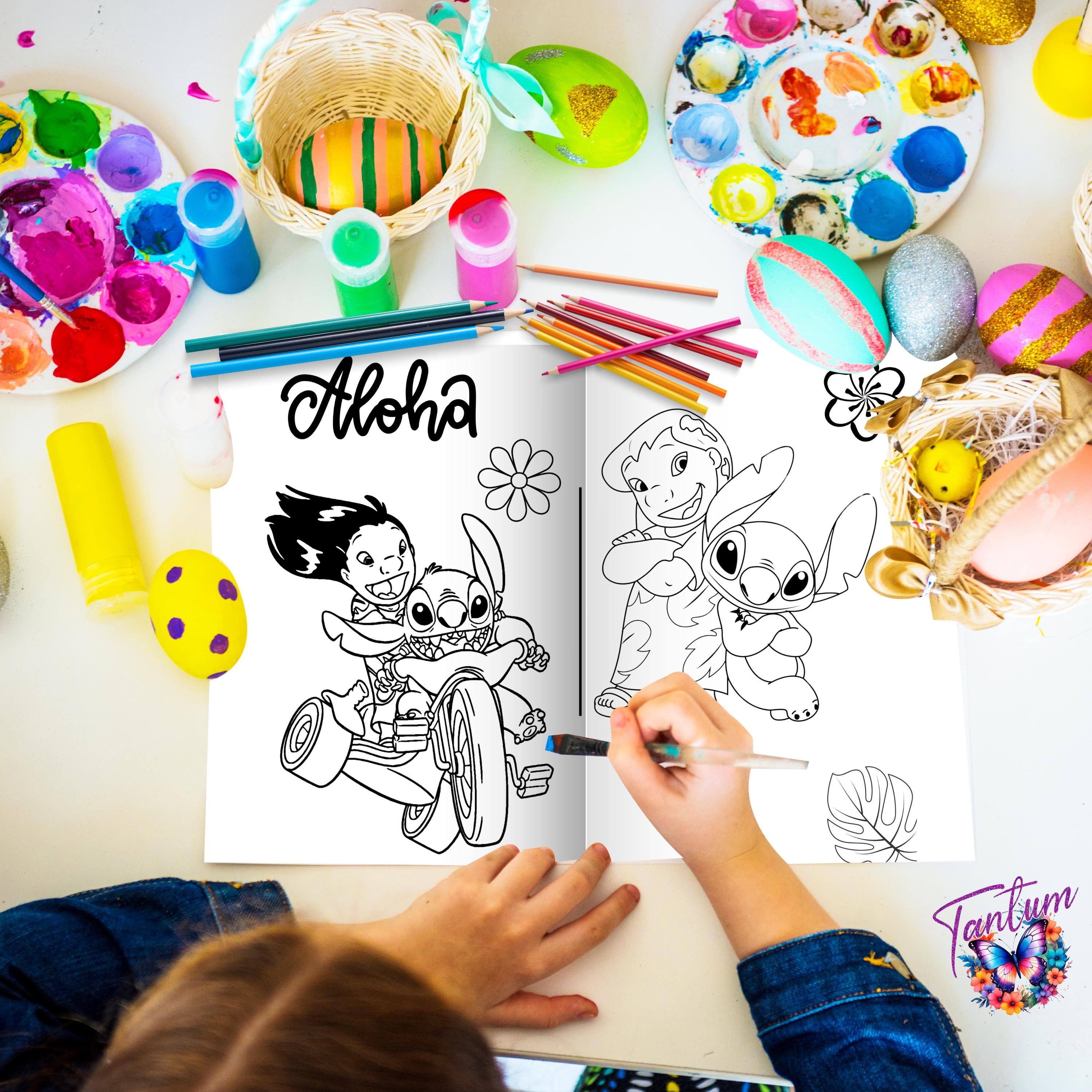 Editable Lilo and Stitch Mini Coloing Book, Lilo and Stitch Coloring ...
