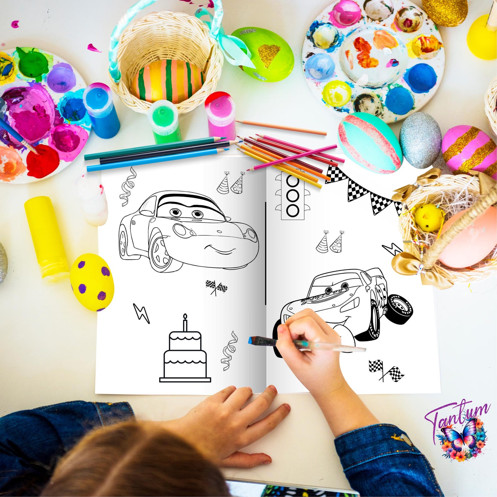 Editable Cars Mini Coloring Book, Cars Coloring Book, Cars Party Favors ...