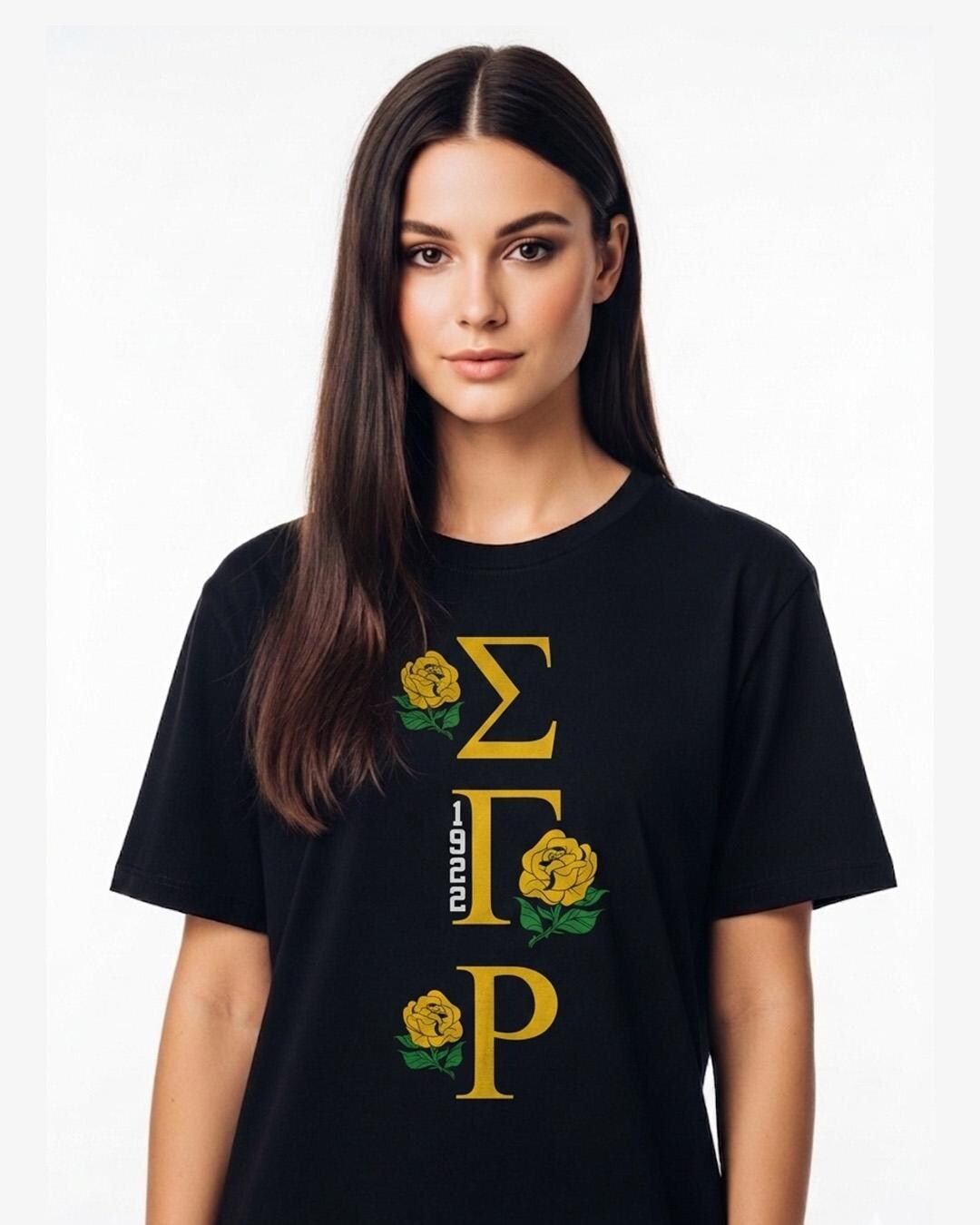 Sigma Gamma Rho SVG, Yellow Rose Sorority Design, 1922 Greek Letters ...