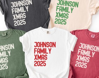 Custom Name Christmas Family Matching Pajama Set, Santa Claus Christmas Hat Holiday Pjs Clothes Set, Christmas Gift For Family/Mom/Dad/Kids/Babies