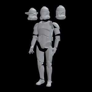 1.6 スケール クローン トルーパー アーマー セット - 印刷可能なファイル