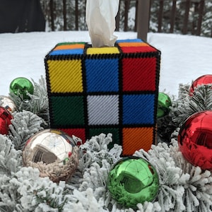 The ORIGINAL & BEST SELLING Rubik's Cube Tissue Box Cover as seen on tv The Big Bang Theory. image 1