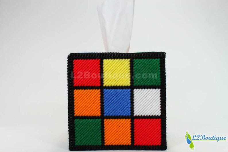 The ORIGINAL & BEST SELLING Rubik's Cube Tissue Box Cover as seen on tv The Big Bang Theory. image 5