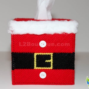 Santa Suit Tissue Box Cover Christmas Holiday Decoration image 3