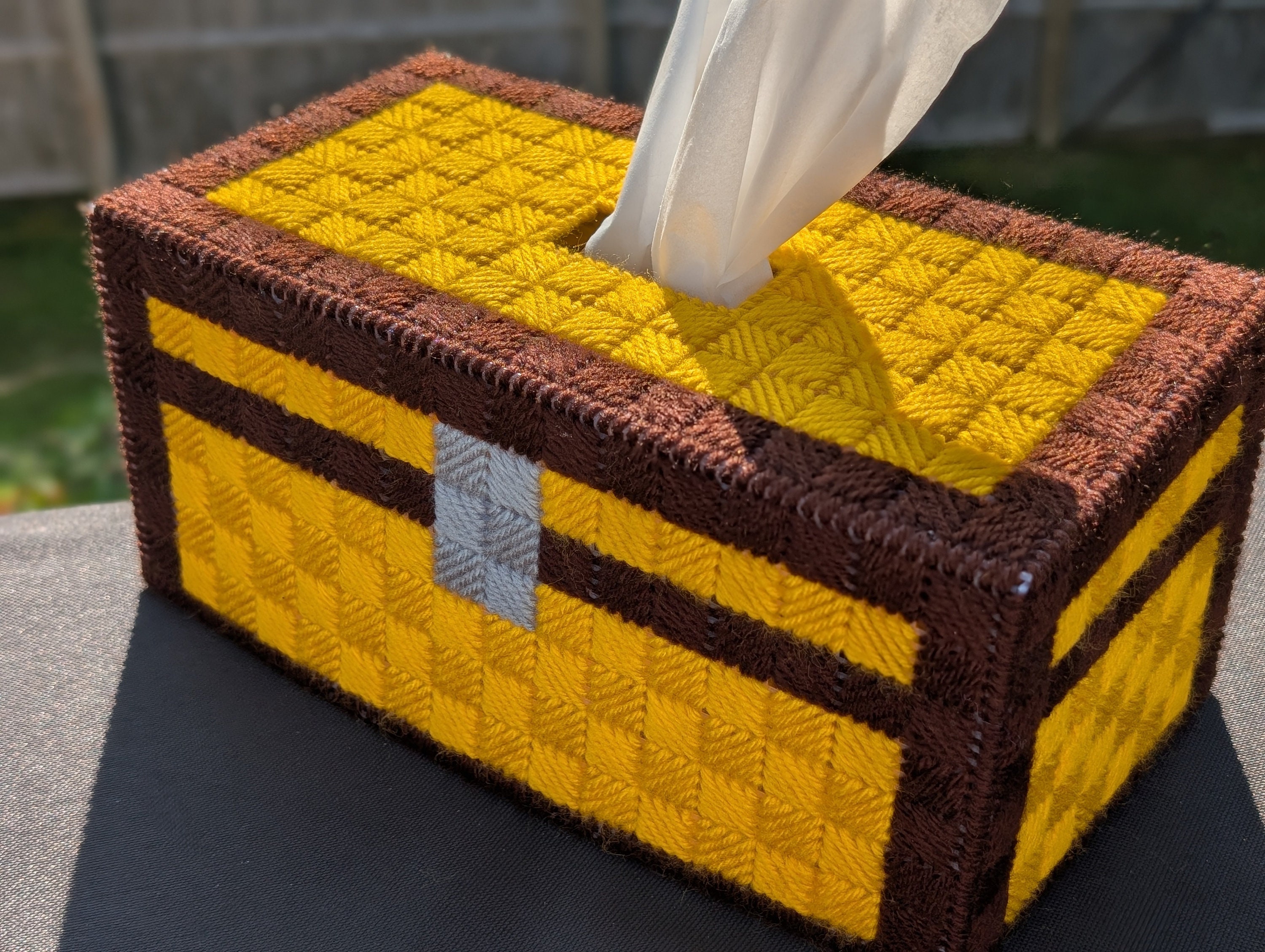 Large Chest Tissue Box Cover Inspired by Minecraft - Etsy