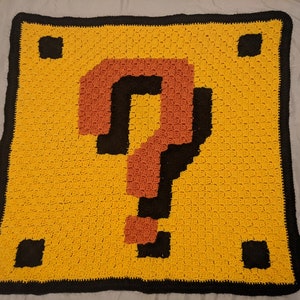 Mario Question Mark Block Blanket
