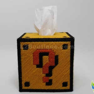 Super Mario / Nintendo/ Question Mark Coin Tissue Box Cover