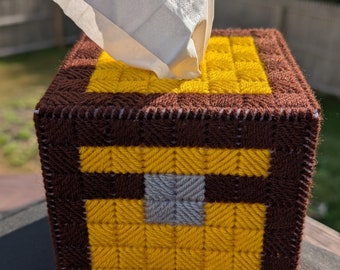 Chest Tissue Box Cover Inspired Minecraft - Etsy