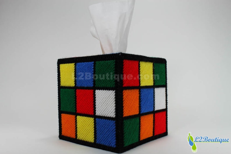 The ORIGINAL & BEST SELLING Rubik's Cube Tissue Box Cover as seen on tv The Big Bang Theory. image 4