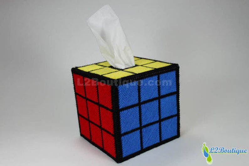 The ORIGINAL & BEST SELLING Rubik's Cube Tissue Box Cover as seen on tv The Big Bang Theory. image 6