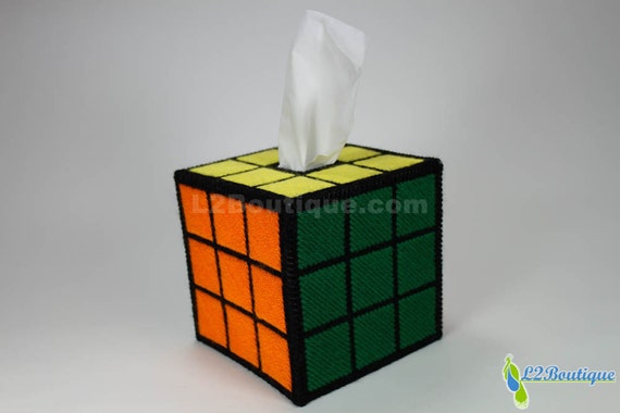 Rubik's Cube Tissue Box Cover as Seen on the Big Bang Theory