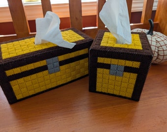 Large Chest Tissue Box Cover Inspired by Minecraft - Etsy