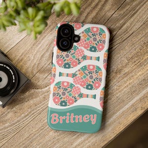 Custom Pickleball Phone Case Personalized Gift for Pickleball Enthusiast iphone cover Coquette Pickleball Tough Case Cover for her Birthday