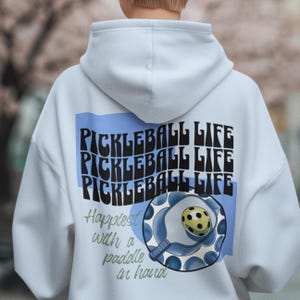 Felpa con cappuccio Pickleballer, felpa in regalo per compleanno, regalo di Pickleball per Pickleball, spirito di squadra, abbigliamento sportivo per lei o per lui, pullover, top sportivo