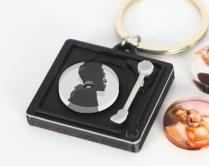 Lo-Fi Spotify Keychain • Custom Song Keyring • NFC Tap to Play • Personalised Spotify Playlist Gift • Aesthetic Lo-Fi Music Gift