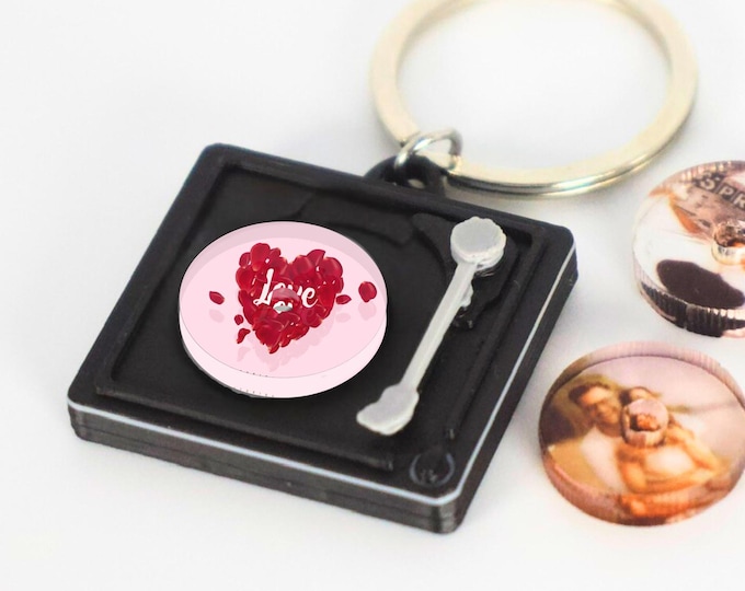 Anniversary Spotify Keychain • Custom Couples Song Gift • NFC Tap to Play • Personalised Spotify Track • Romantic Music Keyring