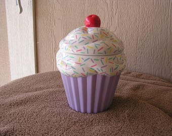 Choose Your Color (NOT ONLY 1 LEFT)  Bottom Summertime Fun Sprinkles Cupcake Jar