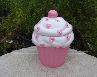 Valentine Jeweled Barbie Love Cupcake Jar