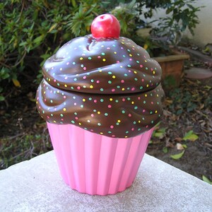 Chocolate Lovers Polka Dot Party Cupcake Jar