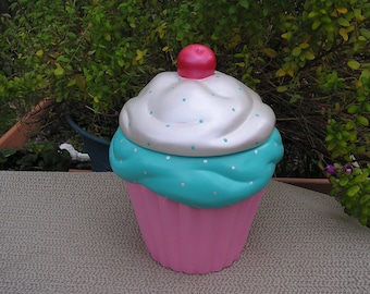 Cotton Candies Polka Dot Party Sundae Delight Cupcake Jar