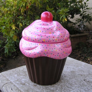 Regular Size Cotton Candy Polka Dot Party Cupcake Jar image 2