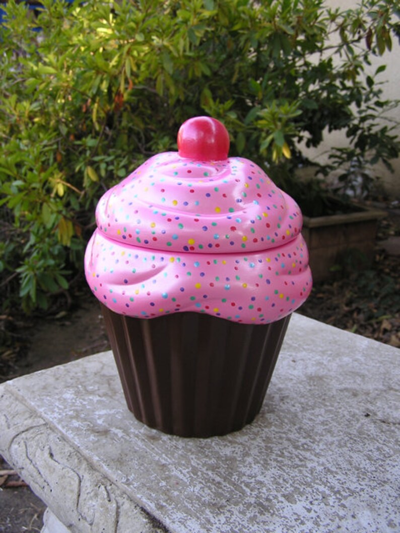 Regular Size Cotton Candy Polka Dot Party Cupcake Jar image 2