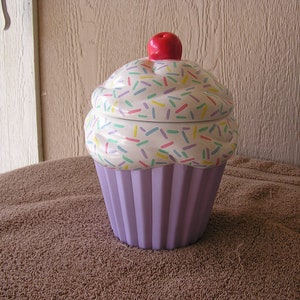 Regular  Size   Choose Your Color (NOT ONLY 1 LEFT)  Bottom Summertime Fun Sprinkles Cupcake Jar