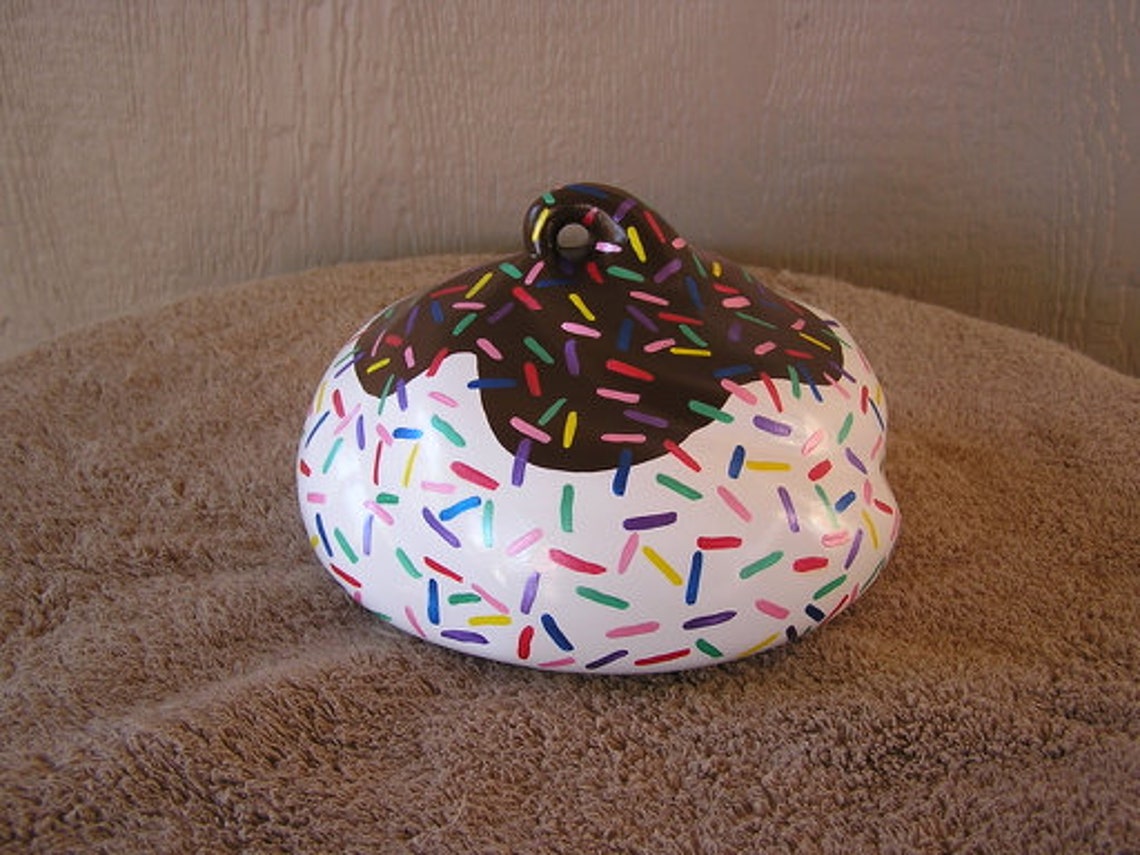 Rainbow Sprinkles Ice Cream Sundae Cookie Jar Etsy