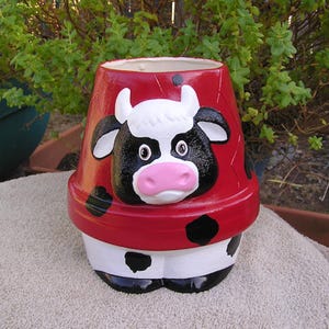 Cow Lovers Cow Pot Planter