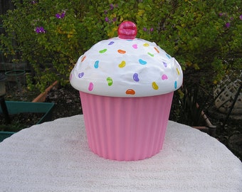 More To Adore BIG Jelly Bean Lovers Cupcake Cookie Jar