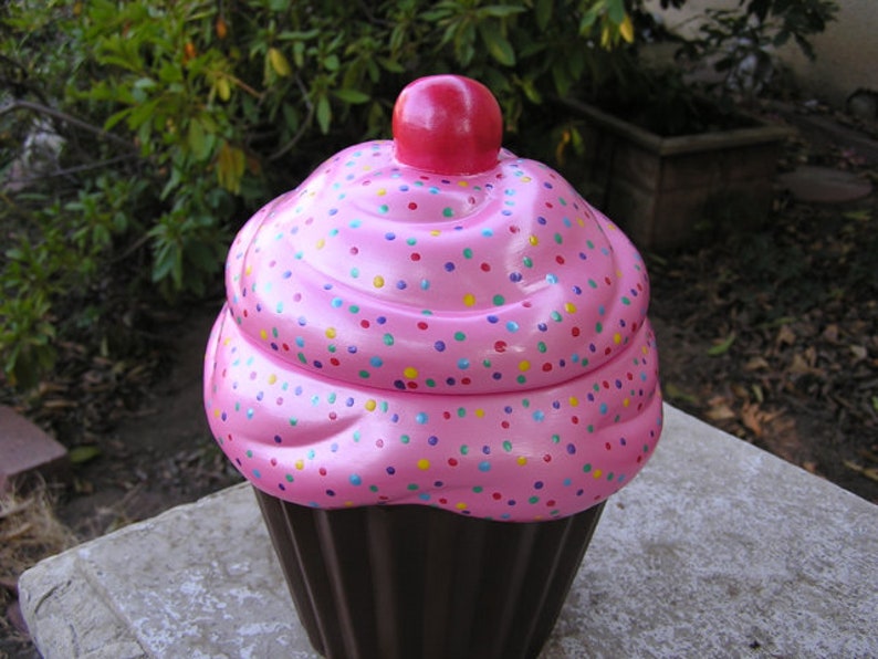 Regular Size Cotton Candy Polka Dot Party Cupcake Jar image 3