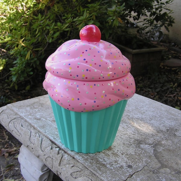 Morning Light Polka Dot Party Cupcake Jar