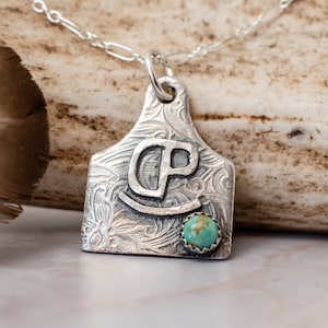 Collar con etiqueta de ganado - Collar de marca - Joyas de vaquera - Regalo para novio