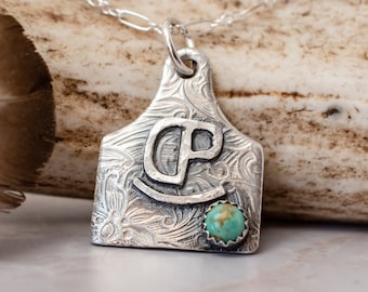 Cattle Tag Necklace -Brand Necklace - Cowgirl Jewelry - Gift for Boyfriend