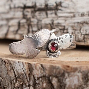 Tiny Bird Ring, Gemstone Ring, Dainty Ring, Boho Ring, Nature Ring For Women