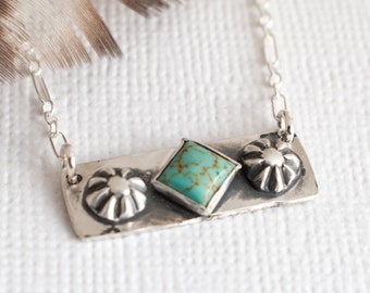 Turquoise Bar Necklace