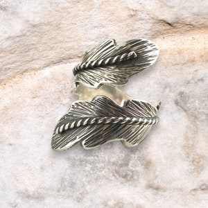 Feather Ring Copper Adjustable Ring Silver and Copper Rings - Etsy